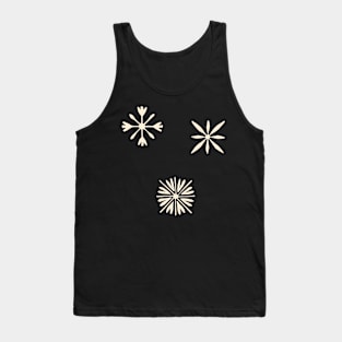 Retro Christmas Snowflake Scandinavian Aesthetic Pattern Tank Top